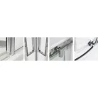 Roltechnik ECR2N 1000 íves zuhanykabin brillant profil transparent betét (561-1000000-00-02)