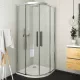Roltechnik ECR2N 900 íves zuhanykabin fekete profil transparent betét (561-9000000-05-02)