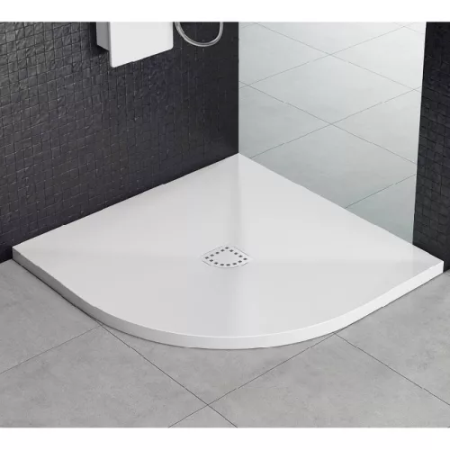 Kolpa San Lavolta kerrock zuhanytálca 100x100 fehér íves 561330 rajza