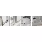 Roltechnik ECDO1N 800 egyszárnyas zuhanyajtó brillant profil transparent betét (562-8000000-00-02)
