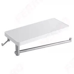   Ferro emotion polc állítható törölközőtartóval és akasztóval 310 x 130 mm (65582,1)