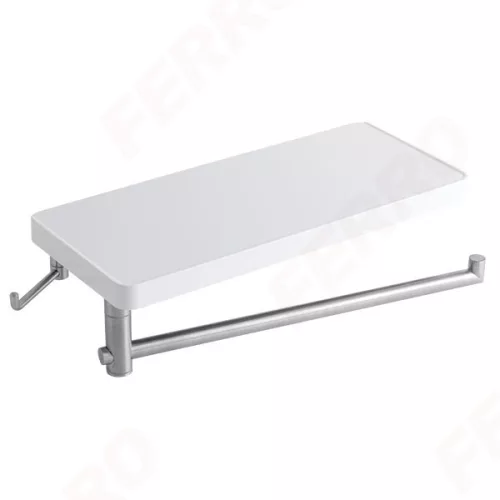 Ferro emotion polc állítható törölközőtartóval és akasztóval 310 x 130 mm (65582,1)