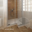 Roltechnik Swing 850 kádparaván transparent brillant 657-8500000-00-02