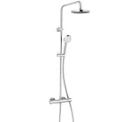KLUDI LOGO termosztátos zuhanyrendszer komplett króm KL-6809405-00 rajza