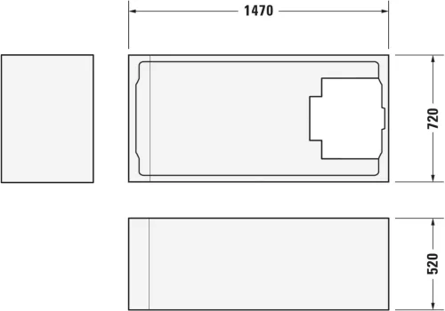 Duravit D-Code Fürdőkád fehér 1500x750 mm (700095000000000)