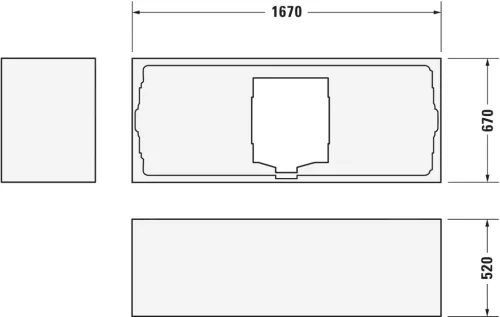 Duravit D-Code Fürdőkád fehér 1700x700 mm (700097000000000)