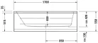 Duravit D-Code Fürdőkád fehér 1700x700 mm (700097000000000)