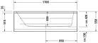 Duravit D-Code Fürdőkád fehér 1700x750 mm (700099000000000)