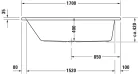 Duravit D-Code Fürdőkád fehér 1700x750 mm (700099000000000)