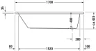 Duravit D-Code Fürdőkád fehér 1700x750 mm (700100000000000)