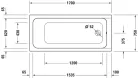 Duravit D-Code Fürdőkád fehér 1700x750 mm (700100000000000)