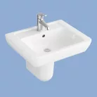 Alföldi Formo S mosdó 55 cm 1 csaplyukkal fehér (7012 55 01)