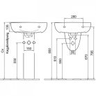 ALFÖLDI Bázis mosdó 55x45 cm 1 furattal 7015 55 01