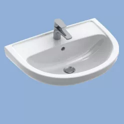 ALFÖLDI Bázis mosdó 60x50 cm 1 furattal 7015 60 01 rajz