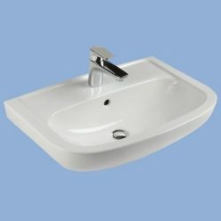   Alföldi Saval 2.0 beépíthető mosdó 60 cm 1 csaplyukkal fehér (7017 60 01)