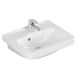 Alföldi Optic mosdó 55x44 1 furattal középen 7038 55 01 rajza