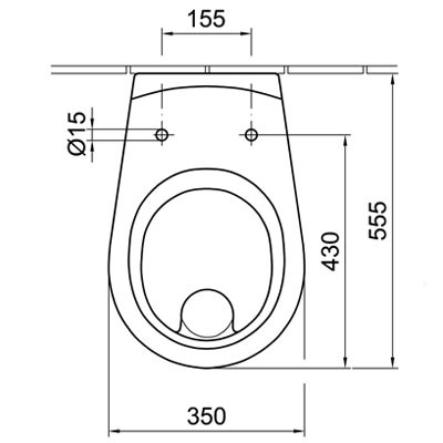Alföldi Saval 2.0 laposöblítésű fali WC csésze EASYPLUS (7068 19 R1)