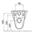 Alföldi Saval 2.0 laposöblítésű fali WC csésze EASYPLUS (7068 19 R1)