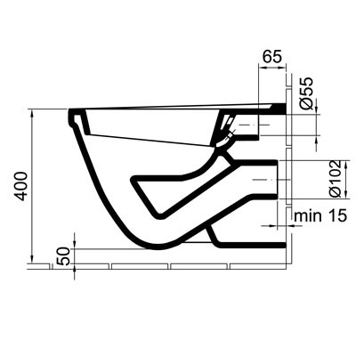 Alföldi Saval 2.0 laposöblítésű fali WC csésze EASYPLUS (7068 19 R1)