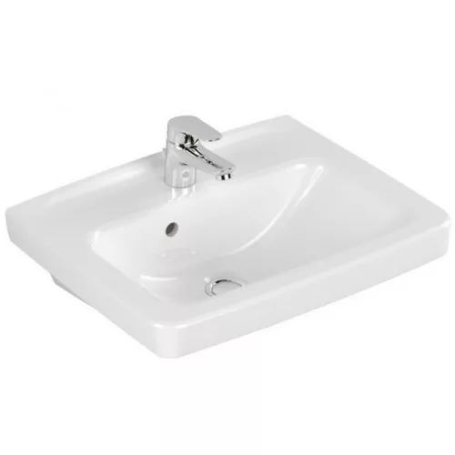 Alföldi Optic kézmosó mosdó 45x37 1 furattal középen 7071 45 01 rajza