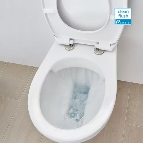 Alföldi Bázis mélyöblítésű WC hátsó kifolyás CleanFlush 7093 R0 01