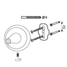 Bisk DAKOTA mattkróm zuhany szappantartó (71575CS)