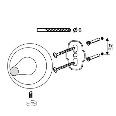 Bisk DAKOTA mattkróm zuhany szappantartó (71575CS)