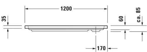 Duravit D-Code Zuhanytálca fehér (720094000000000)