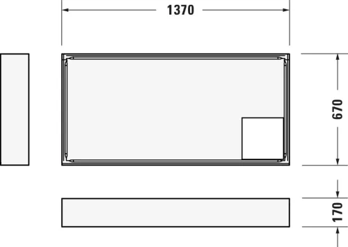 Duravit D-Code Zuhanytálca fehér (720095000000000)