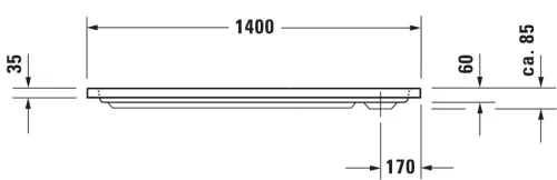 Duravit D-Code Zuhanytálca fehér (720095000000000)