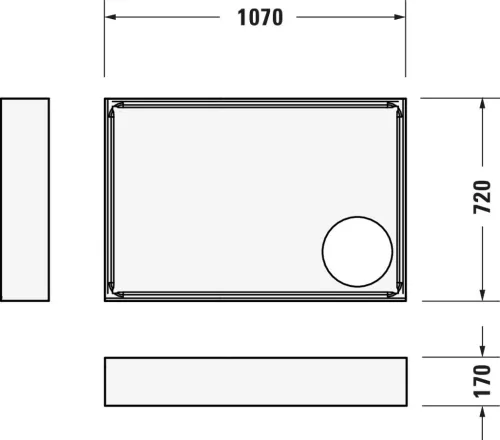Duravit D-Code Zuhanytálca fehér (720097000000000)