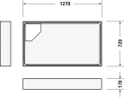 Duravit D-Code Zuhanytálca fehér (720098000000000)