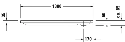 Duravit D-Code Zuhanytálca fehér (720098000000000)