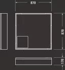 Duravit D-Code Zuhanytálca fehér (720102000000000)