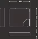 Duravit D-Code Zuhanytálca fehér (720105000000000)