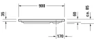 Duravit D-Code Zuhanytálca fehér (720105000000000)