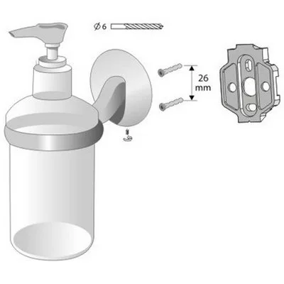 Bisk VIRGINIA szappanadagoló rozsdamentes acél (72089)