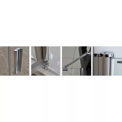 Roltechnik TDO1 1100 egyszárnyas zuhanyajtó brillant profil transparent betét (724-1100000-00-02)