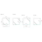 Roltechnik TB 800 zuhanyfal brillant profil transparent betét (725-8000000-00-02)