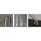 Roltechnik TB 900 zuhanyfal ezüst profil transparent betét (725-9000000-01-02)