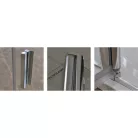 Roltechnik TCN1 900 egyszárnyas zuhanyajtó brillant profil transparent betét (728-9000000-00-02)