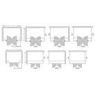 Roltechhnik UB 1000 zuhanyfal ezüst profil transparent betét (729-1000000-01-02)