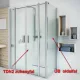 Roltechhnik UB 800 zuhanyfal brillant profil transparent betét (729-8000000-00-02)