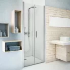 Roltechnik TCN2 1100 kétszárnyas zuhanyajtó brillant profil intimglass betét (731-1100000-00-20)