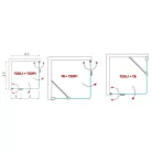 Roltechnik TZOL1 1000 forgatható harmonikaajtó brillant profil transparent betét balos (737-100000l-00-02)