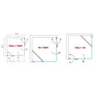 Roltechnik TZOP1 1200 forgatható harmonikaajtó brillant profil transparent betét jobbos (737-120000P-00-02)