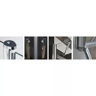 Roltechnik TR2 Light 900 íves zuhanykabin brillant profil transparent betét (738-9000000-00-02)