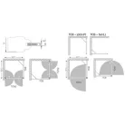 Roltechhnik TCB 1000 zuhanyfal brillant profil transparent betét (741-1000000-00-02)