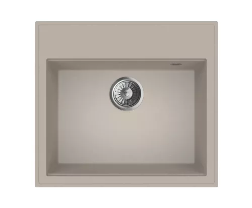 Mofém Zenit 1B bézs gránit mosogatótálca – Duraquartz, ráépíthető, 560x510 mm (760012801B2)