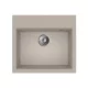 Mofém Zenit 1B bézs gránit mosogatótálca – Duraquartz, ráépíthető, 560x510 mm (760012801B2)